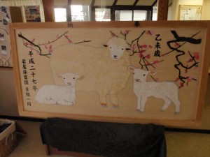 あおぐみが作った絵馬です。一年間神社に奉納されます。