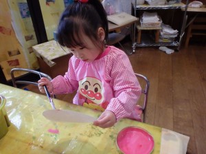 私もピンク色、きれいに出るかな~