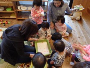 ビー玉、ポトン!