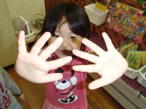 「見て!ピカピカになったよ!」