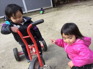 みんな三輪車が大好き!!