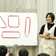 学校ごっこの模擬授業です。みんな真剣に聞いています。